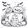 1pc Halloween Coloring Book 20 Page Adult Gift For Birthday Party Relieve Stress Kill Time Graffiti Painting Drawing Art Book ﻿ 4