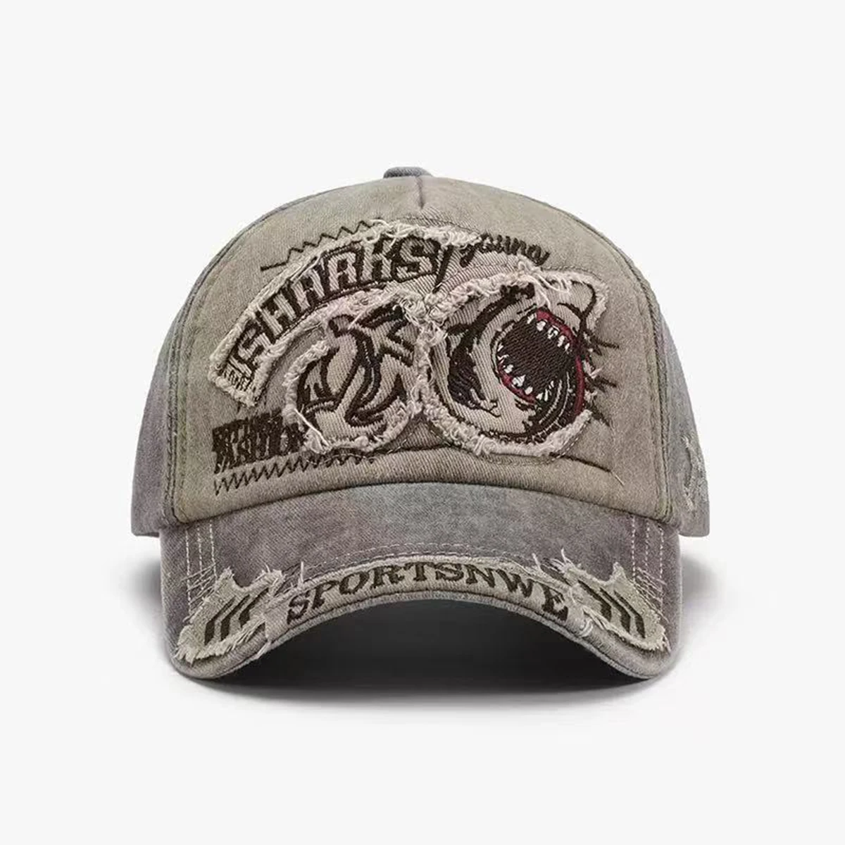 Unisex SHRRKS Shark Embroidery Baseball Caps Spring Autumn Outdoor Adjustable Casual Hats Sunscreen Hat Sports Cap - Image 5