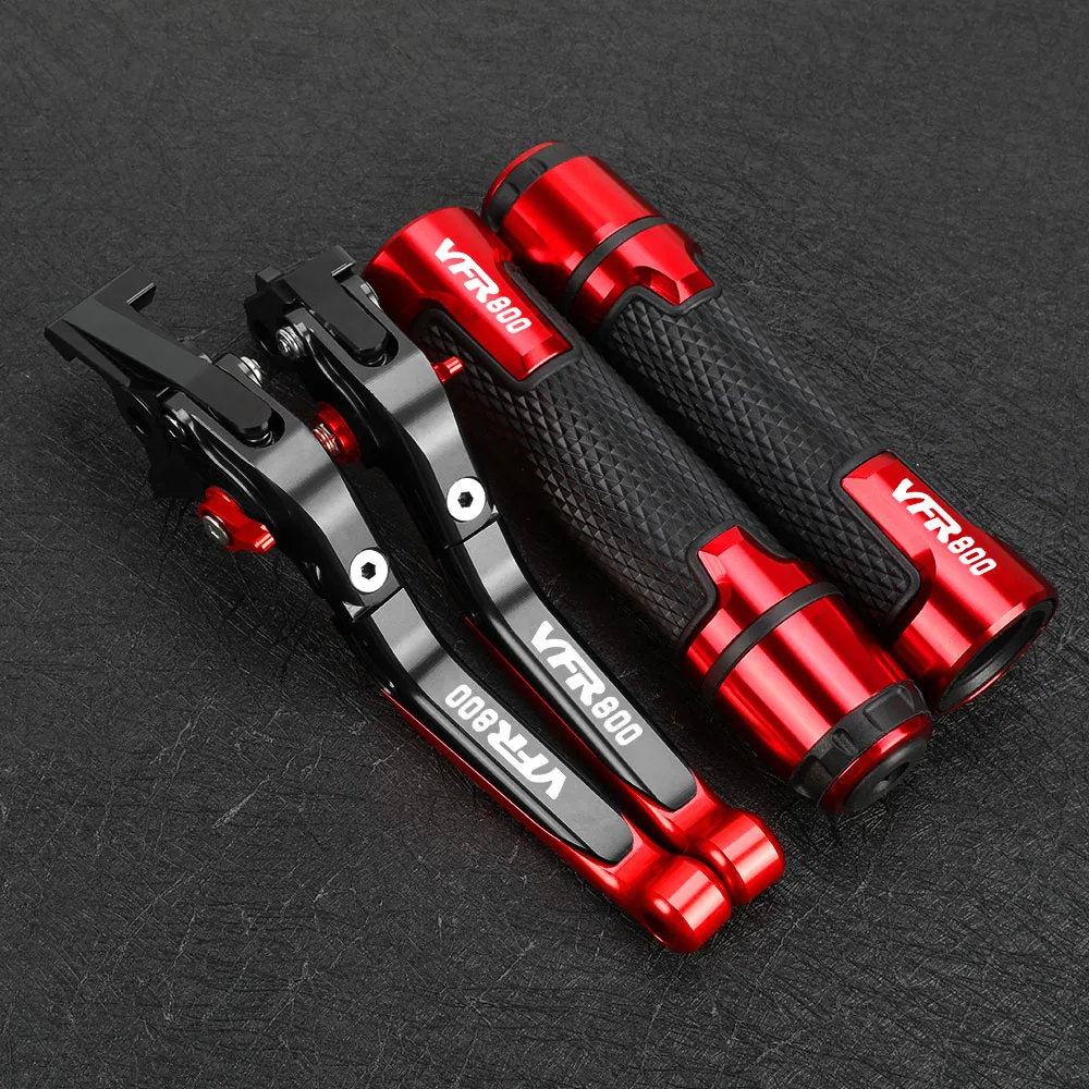 

VFR 800 Motorcycle Folding Adjustable Brake Clutch Levers Handlebar Grips Ends FOR HONDA VFR800 FIWI 1998 1999 2000 2001