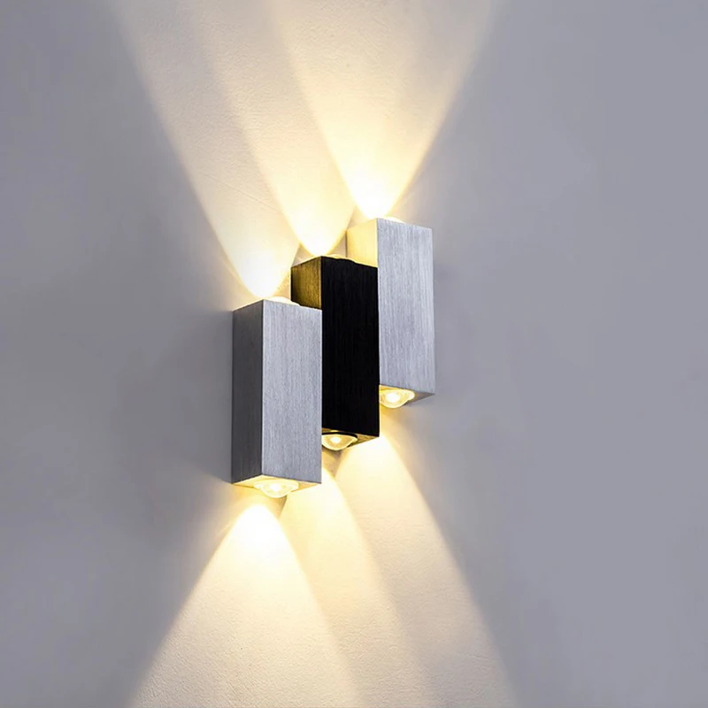 

Modern 6W Led Wall Lamp Colorful Hotel Sconce Indoor Stair Light Fixture Bedroom Bedside Livingroom Hallway Loft Lighting