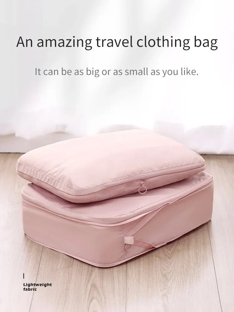 2pcs Travel Compression Packing Cubes Bag 1