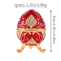 QIFU New Arrive Red Faberge Egg for Home Decoration Accessories 1