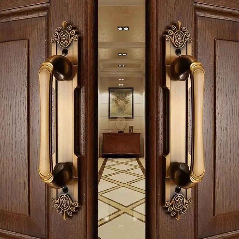Nordic Vintage Wooden Door Handles Bedroom Sliding Door Furniture Hardware Push Pulls Wardrobe Handle Cupboard Handles door handles cabinet handles