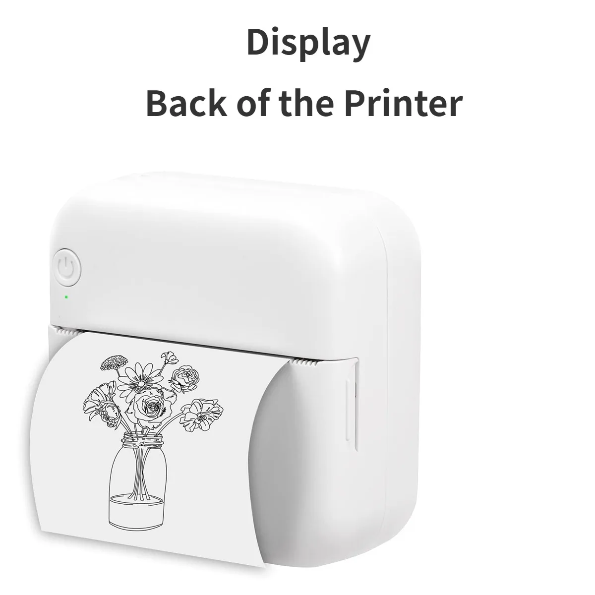 Color Photo Print Mini Printer, Can Print Labels, Photos, Images, Text, URLs, Gift Choice,57*25mm Print