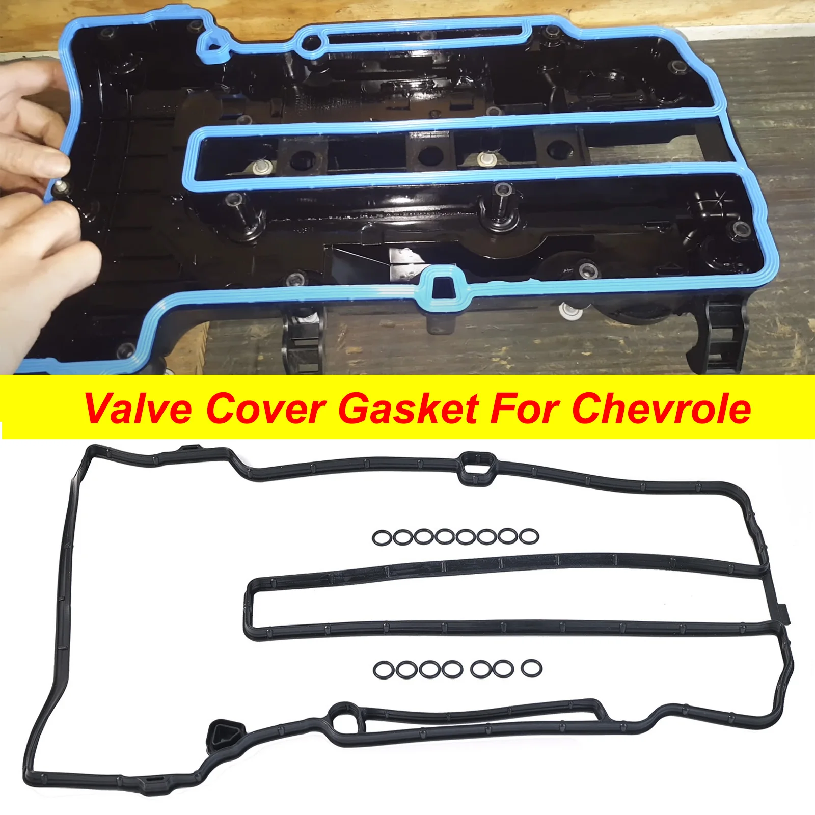 For Buick Encore Chevrolet Cruze Volt Trax 1.4L L4 Turb 4-Door Black Car Engine Valve Cover Gasket 714234900 55573747 VS50807R