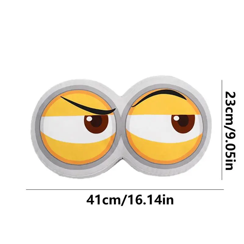 Cute Creative Car Headrest occhi divertenti poggiatesta per Auto cuscino per il collo regolabile imbottitura automatica occhi divertenti Auto Neck Beanbag Pad per Auto