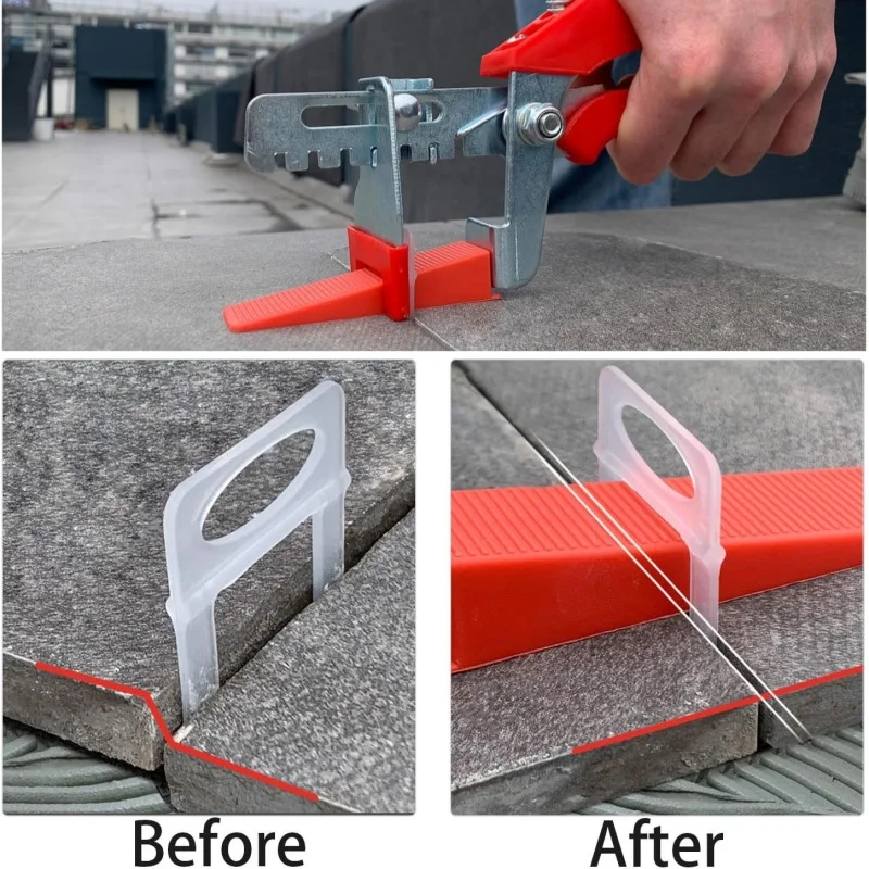 Tile Leveling System 0.35mm 0.5mm Leveler Base Tile Leveling Toolkit Shims Clamps Wedges 500PCS tile spacers tile leveling clips tile leveling tools