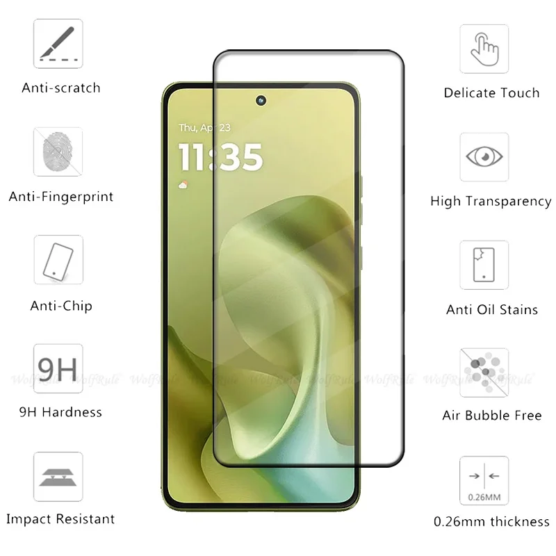 Premium Tempered Glass Screen Protector for Motorola Moto G86 - Full Cover, HD Clarity, 9H Hardness