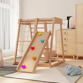 Wooden Montessori Outdoor Climbing Frame 1