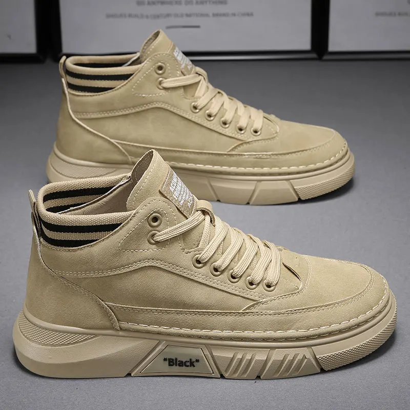 Mens Shoes 2024 Casual Sneakers Platform Safety Leather Loafers Skateboard Designer Luxury Sport Fashion Tennis Work Boots 3