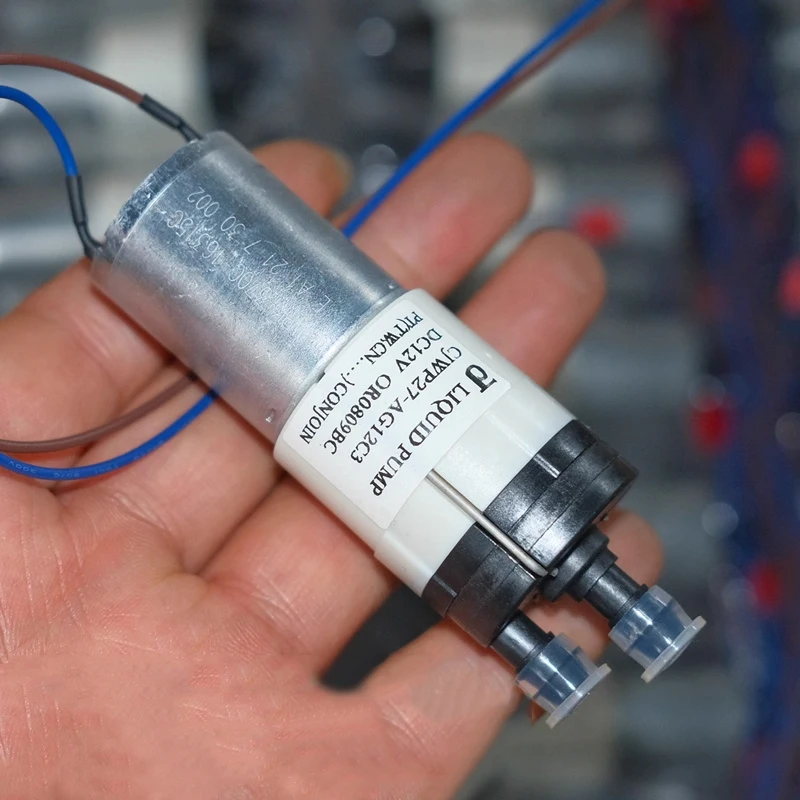 CJWP27-AG12C3 미니 다이어프램 펌프 370 모터 액체 펌프 DC 9V 12V 자흡식 흡입 27mm 티 테이블 물 펌핑 마이크로 펌프