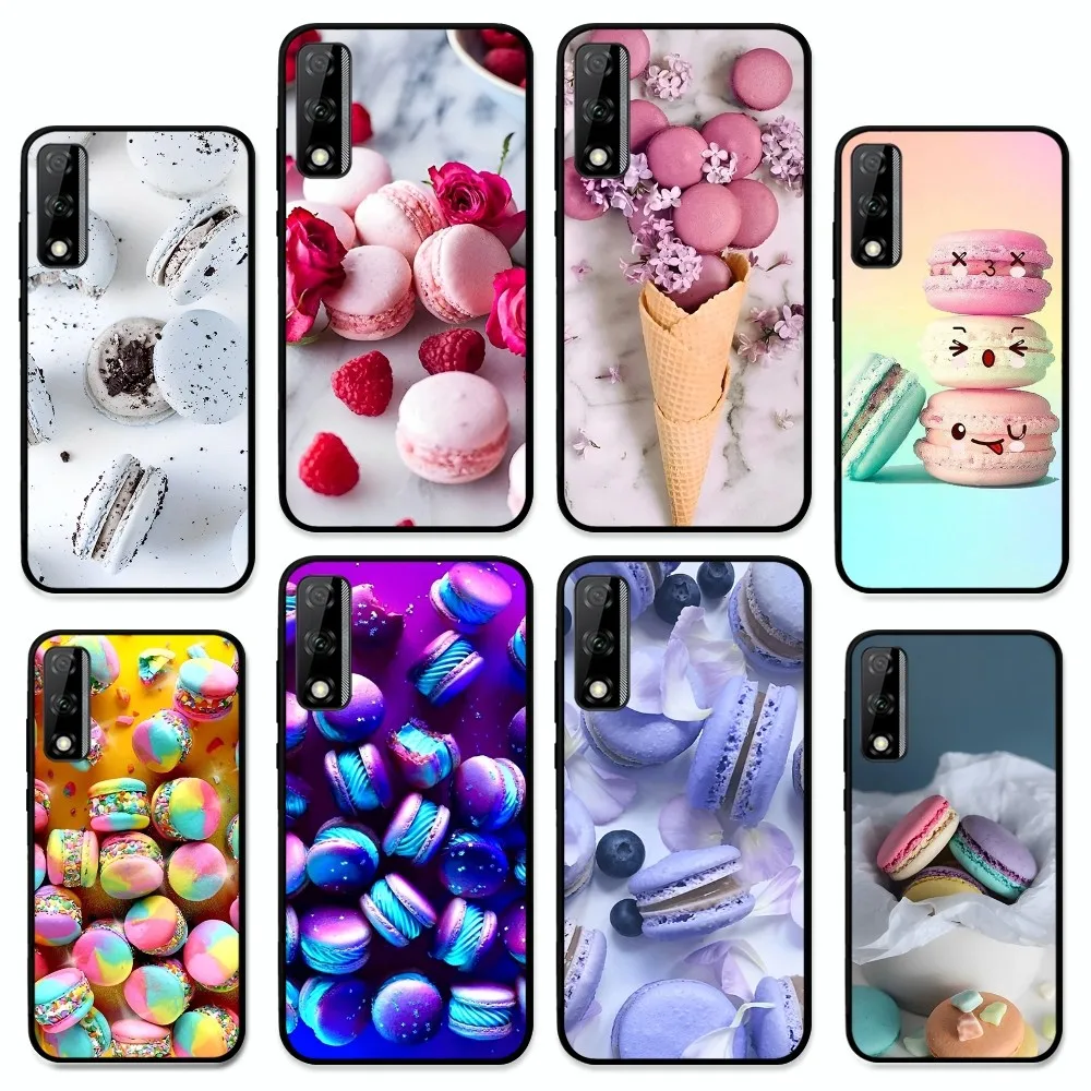 

Dessert ice cream Macaron Phone Case For Huawei Y9 6 7 5 Prime Enjoy 7s 7 8 plus 7a 9e 9plus 8E Lite Psmart Shell