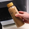 1pc Borosilicate Glass Bottle with Stainless Steel Lid & Bamboo Lid - Leak-Proof High-Temp Resistant Drink Container Glass Jar 4