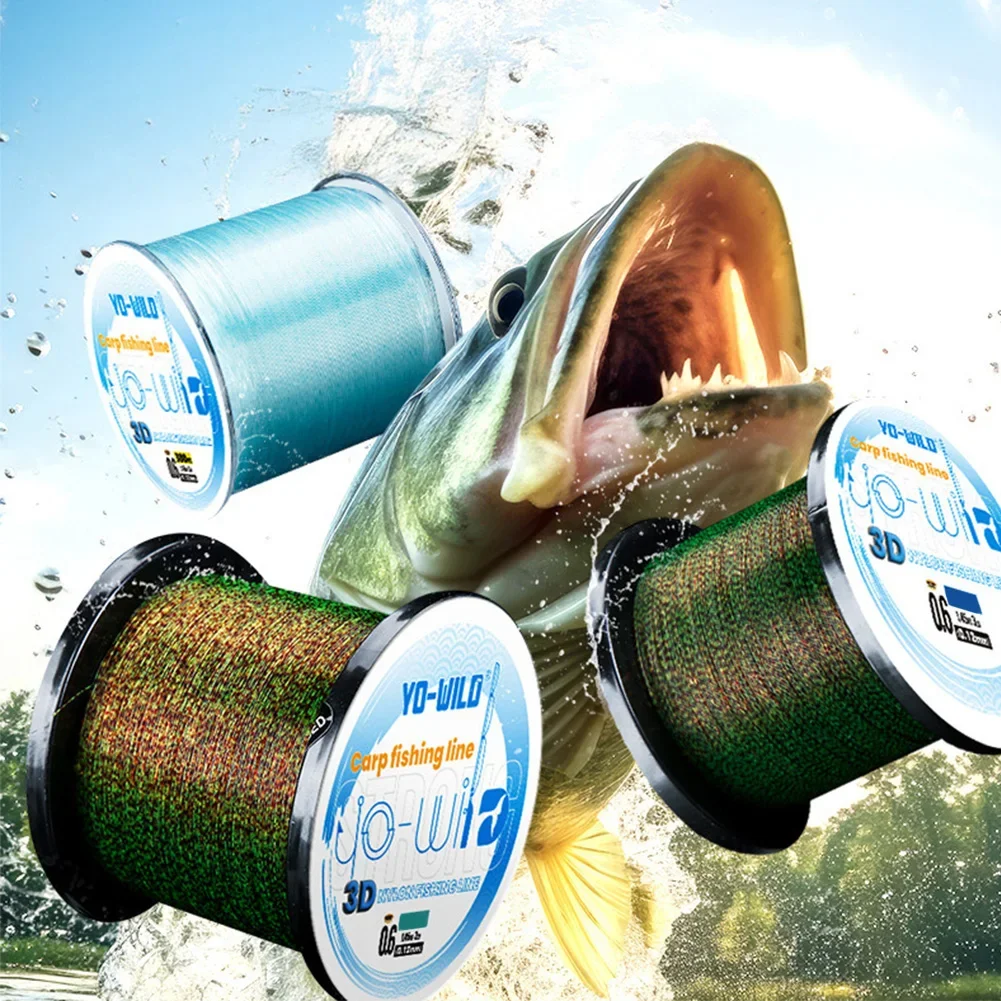 1Roll 300M Invisible Fishing Line Speckle Carp Fluorocarbon Line Super Strong Spotted Line Sinking Nylon Fly Fishing Line Pesca