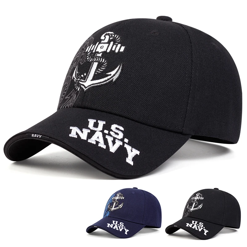 Unisex Anchor Embroidery Baseball Caps Spring and Autumn Outdoor Adjustable Casual Hats Sunscreen Hat