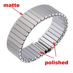 Elastic Expansion Steel Watch Band - Universal Fit - 22mm (Silver)