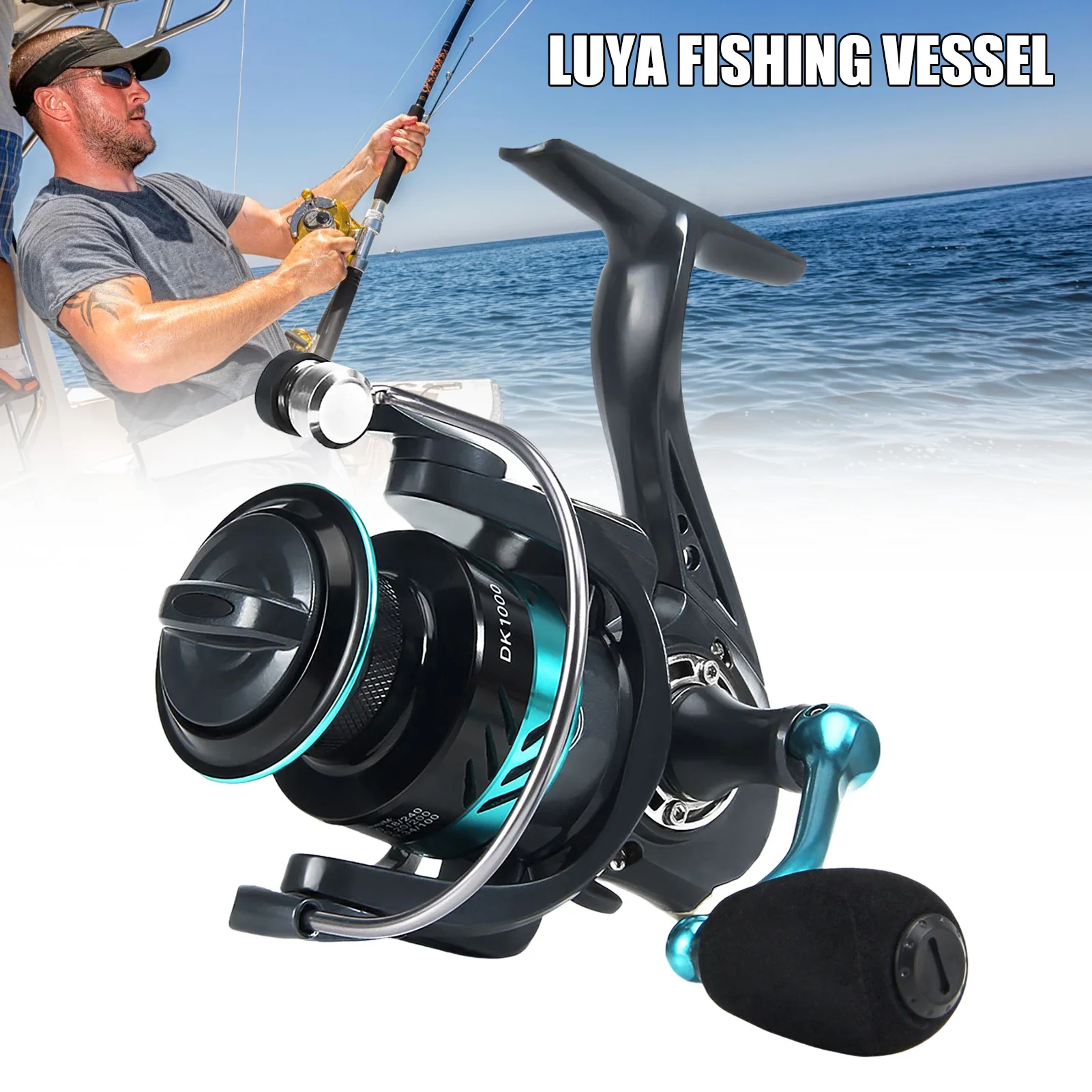 

Портативная Рыболовная катушка типа 800-2000, металлические подшипники, Рыболовная катушка с утолщенными проволочными петлями, идеально подходит для морской/подледной рыбалки