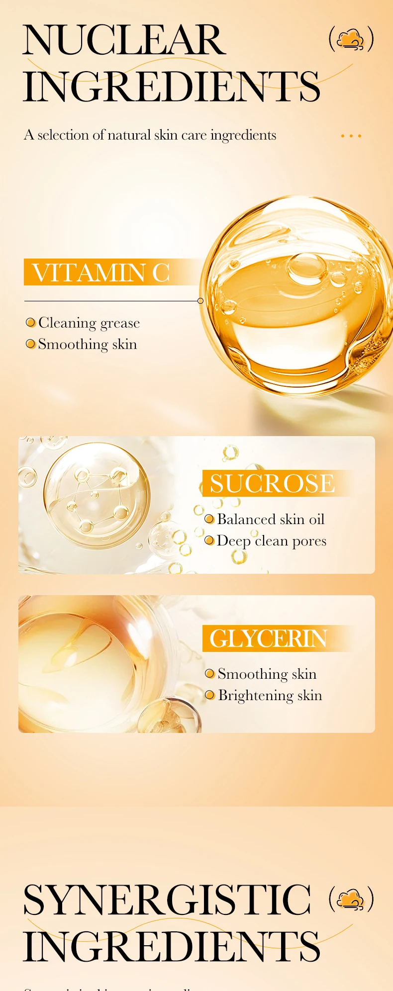 Saoder Vitamin C Face Wash Foam Cleansing Mousse For Bright Skin_voghion.com