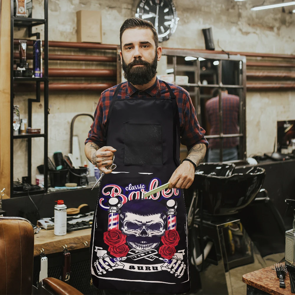 Barbershop Hairdressing Apron Waterproof Hairdresser Gown Barber Haircut Cloth Antistatic Hairstyling Capes Tool 5