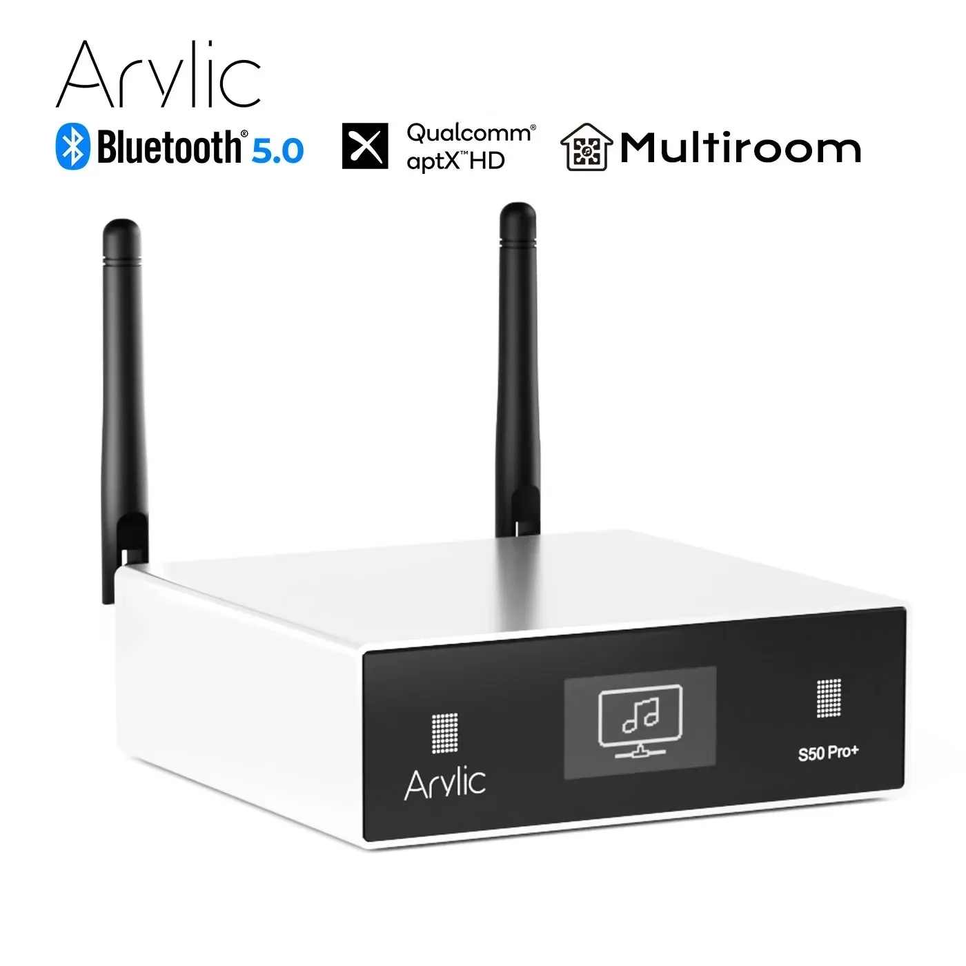 

Arylic S50 Pro+ WiFi & AptX HD Preamplifier With ESS Sabre Dac AKM ADC Multiroom Airplay Tidal Internet Radio DLNA QPLAY UPNP
