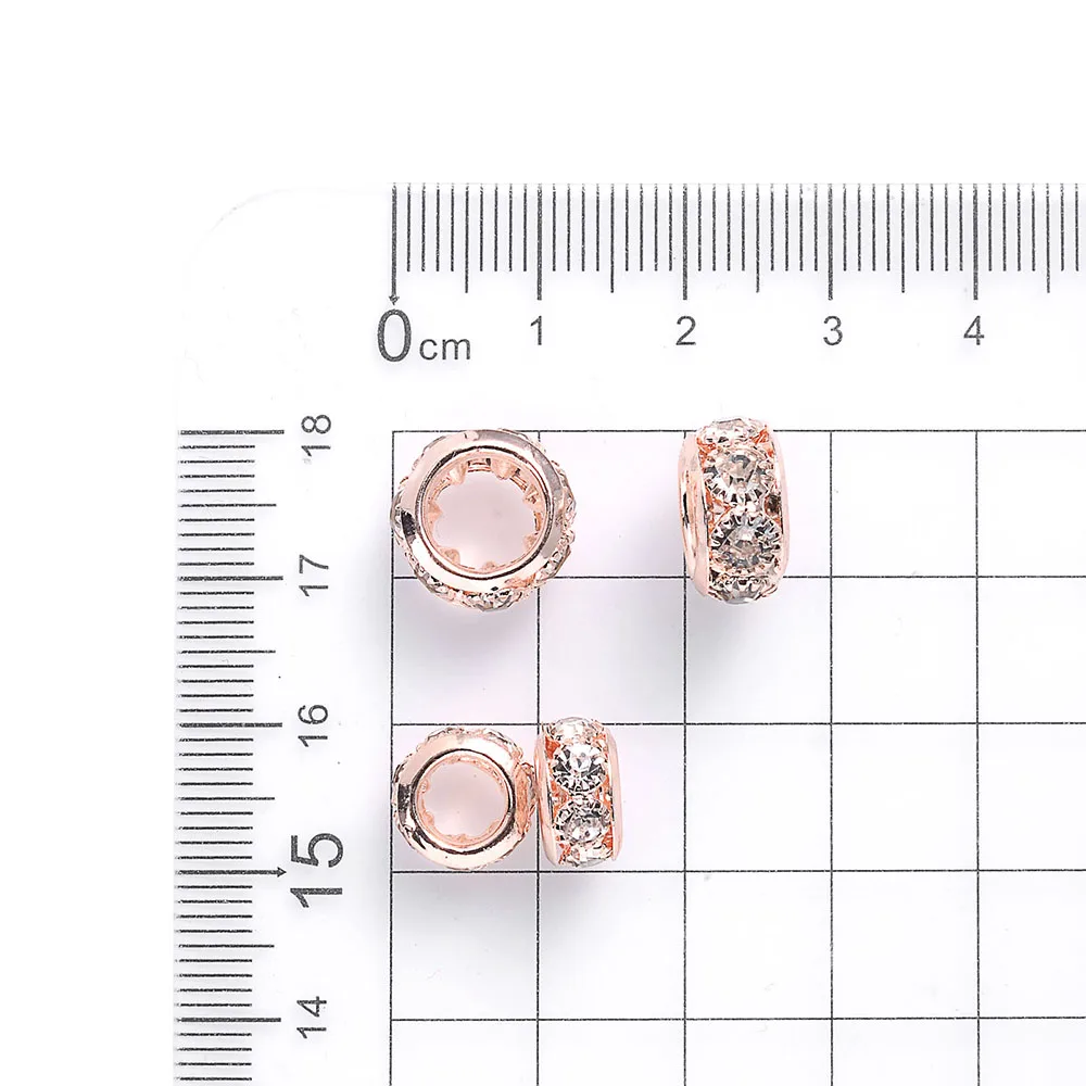 Rhinestone Spacer Beads for Jewelry Making 2