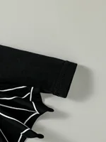 2024 New Fashion Style Baby Boys Long Sleeve For Halloween Bat Costume Jumpsuit With Hooded 4