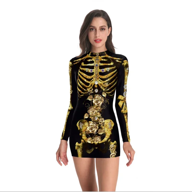 Halloween Dresses Horror Role Blood Nurse Short Pack Hip Short Dress Cosplay Zombie Nurse Uniform Event Costume
