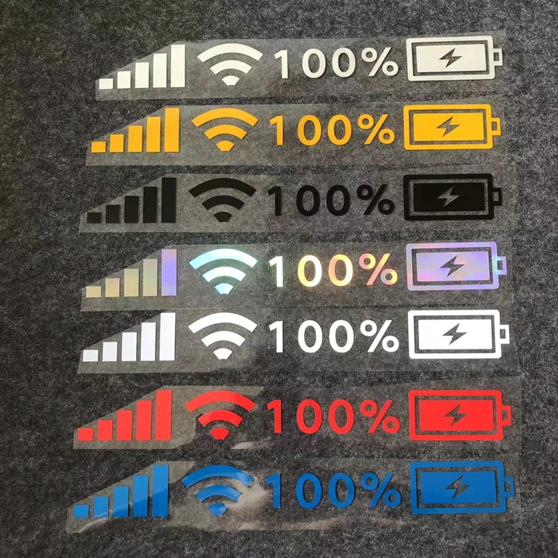 

Car stickers rear windshield front windshield decorative stickers mobile phone WIFI signal logo personality reflective stickers