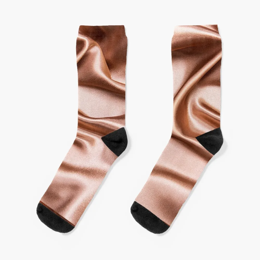 Rose Gold Silk Print Socks Fun socks FASHION funny gifts Boy Child Socks Women's midwife at your cervix socks argentina japanese fashion boy child socks women s