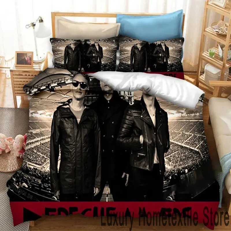 3D Print Depeche Mode Bedding Set Double Twin King Duvet Cover Comforter Pillowcase Boys Girls Adults Bedroom 2