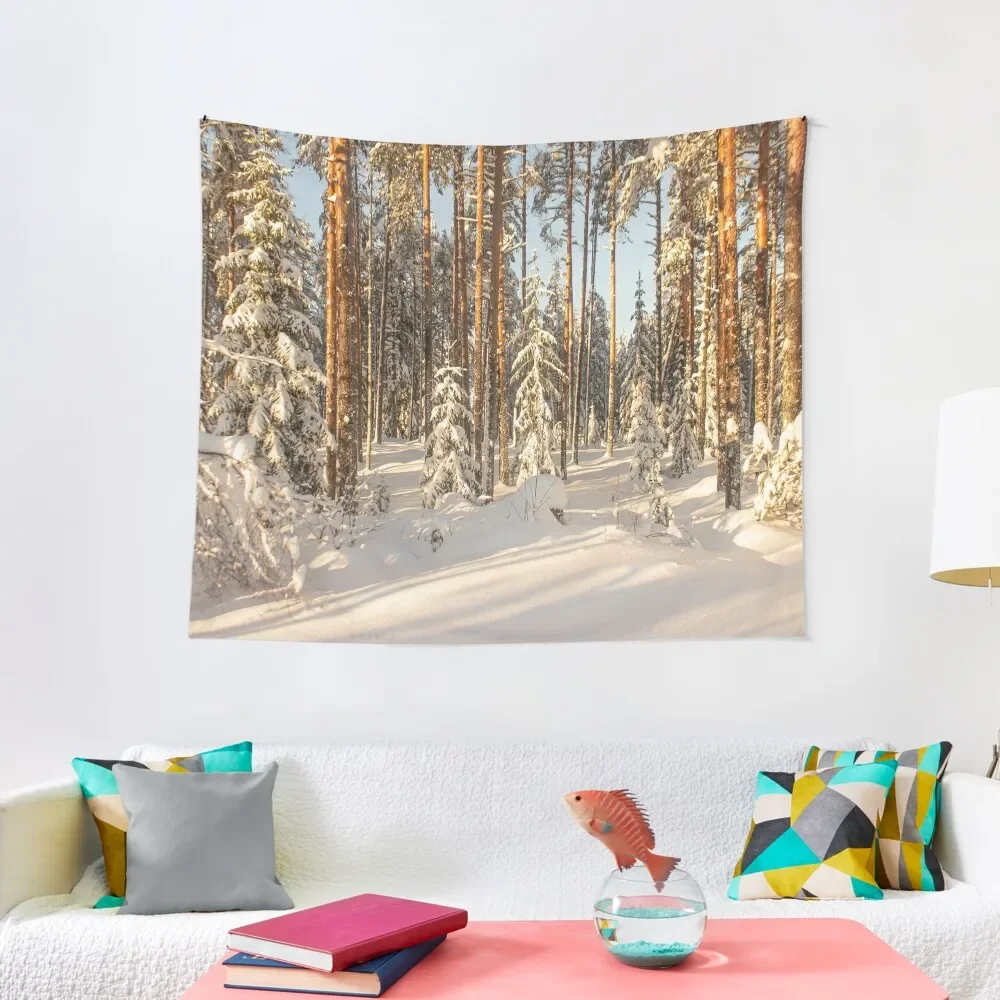 

Sunny winter day Tapestry Wall Decor Hanging Aesthetic Home Decor Cute Decor Room Decoration Accessories Tapestry