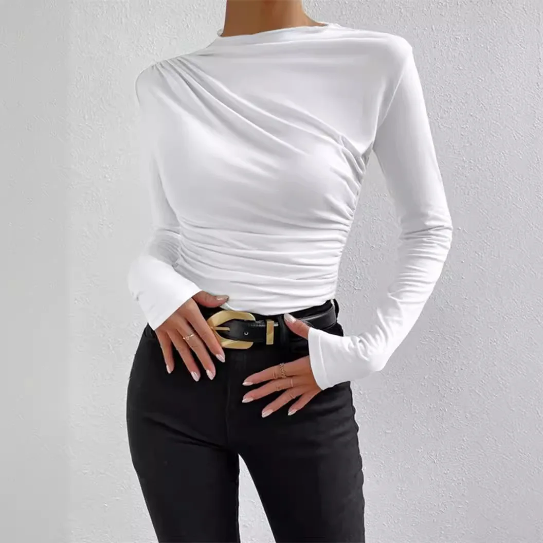 Women Casual Long Sleeve Basic Tops