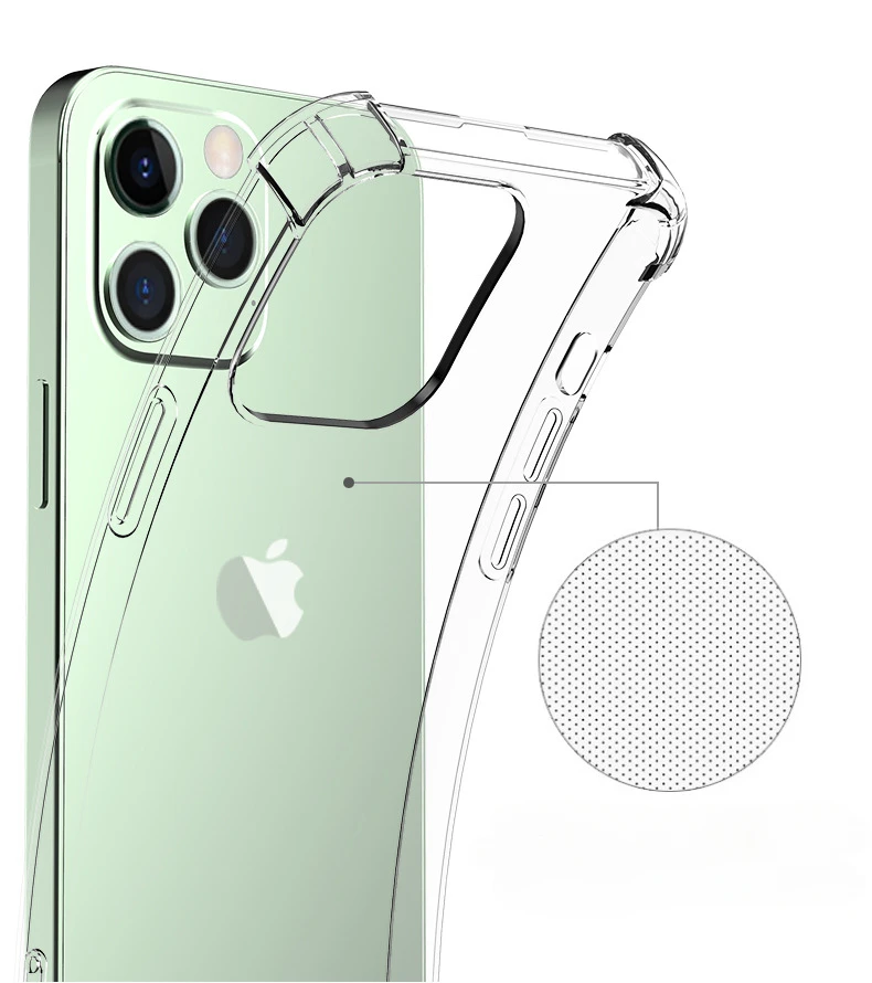 

Clear Phone Case for IPhone 14 13 12 11 Pro Max Case Silicone Soft Cover for IPhone 13 Mini Soft Back Protection Phone Case