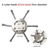 Universal Weed Brush Cutter Head Steel Wire Wheel Grass Trimmer Head Lawn Mower Grass Brush Cutter Weed Brush Trimmer Heads 6
