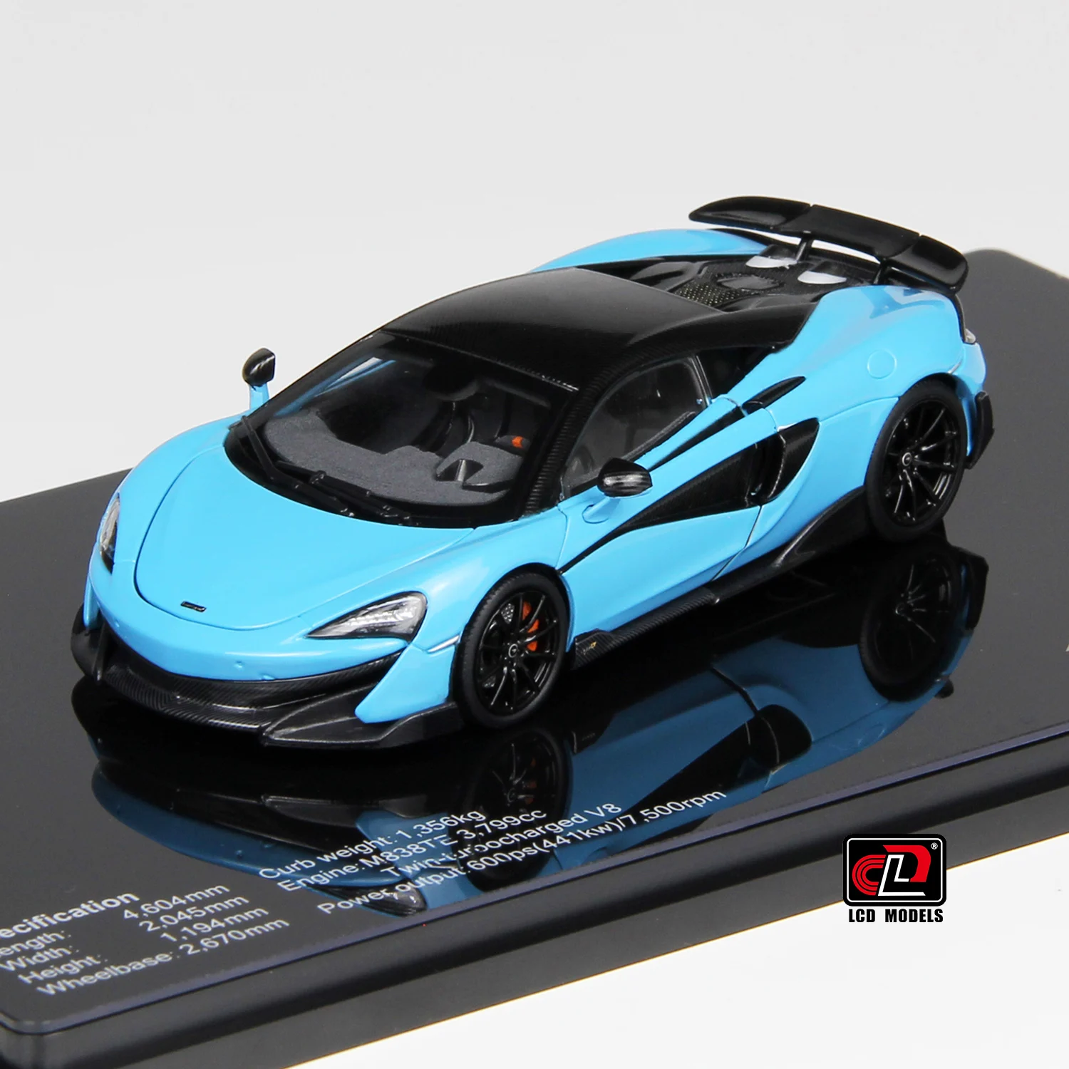 Pre-sale LCD 1:43 scale McLaren 600LT car model static decoration