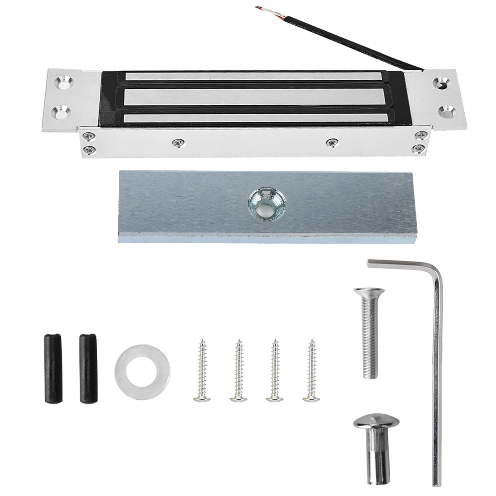 MAGT Serratura Elettrica 12V – Elettromagnete A Filo Incorporato Da 180kg Di Forza, Per Controllo Accessi Porta Singola
