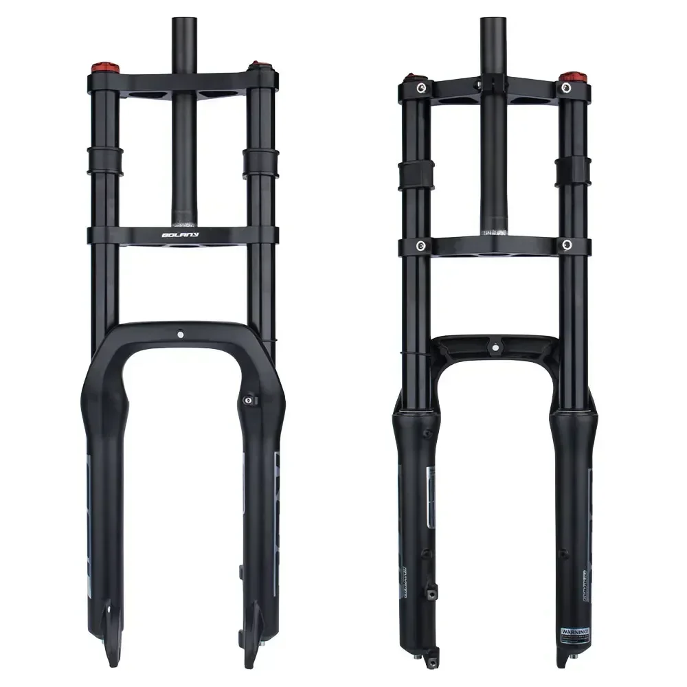 Description Picture 3 of itemBolany 20 26 fat bike front fork double shoulder fat tire suspension fork 26x4 20x4 inches air fork snow electric bicycle forks