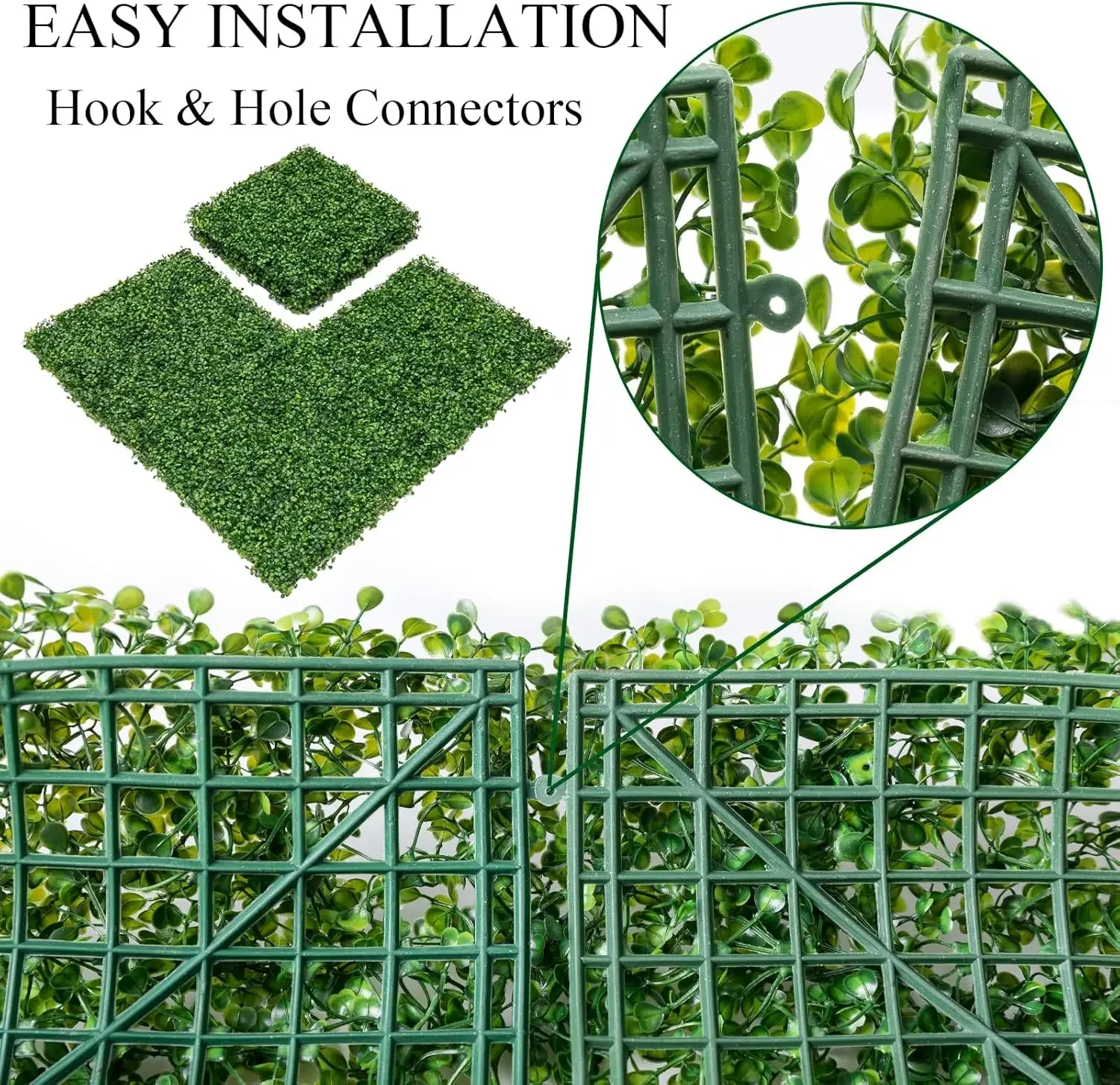Artificial Plant Wall,Faux Greenery Plastic Milan Home Garden Decoration,For Patio,Home Wall,Artificial Faux Greenery