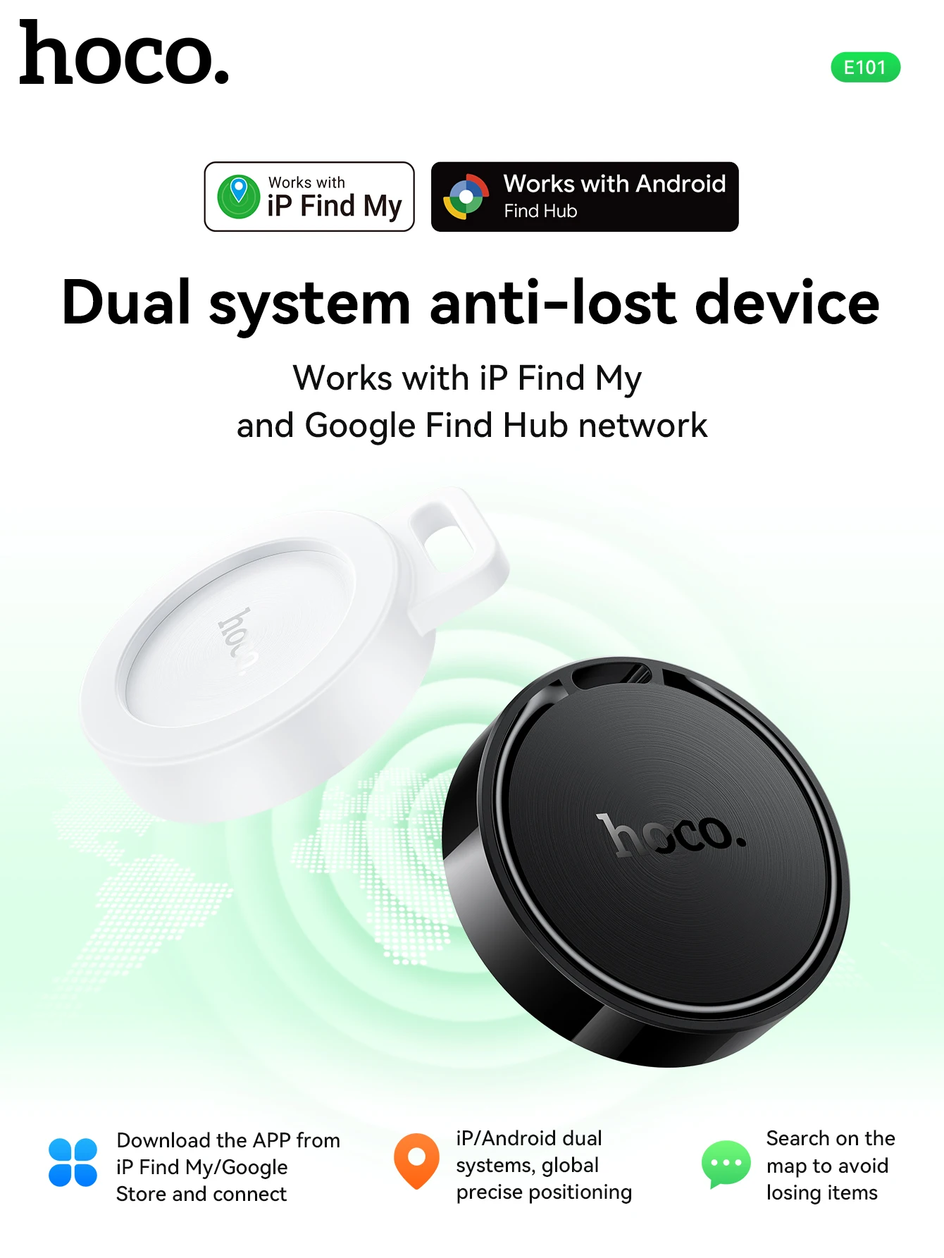 HOCO E101 Universal Smart Tracker (Apple & Android)