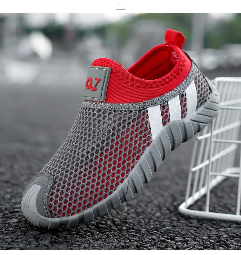 Summer Boys Soft Net Sport Shoes Fashion Light Mesh Sneakers Kids Children Casual Shoes Autumn Tenis Footwear Breathable Slip On boy sandals fashion