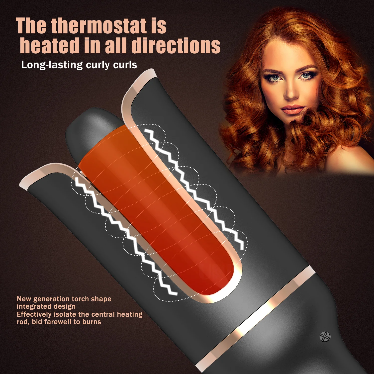 Automatic Hair Curler Professional Classic Rose Hair Curler Auto Design Rotating Curling Iron Automatic