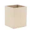 Square Unfinished Wood Pen Container Storage Box for Kids DIY Crafts 1