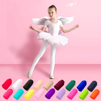 Girls' Ballet Dance Velvet Tights 1