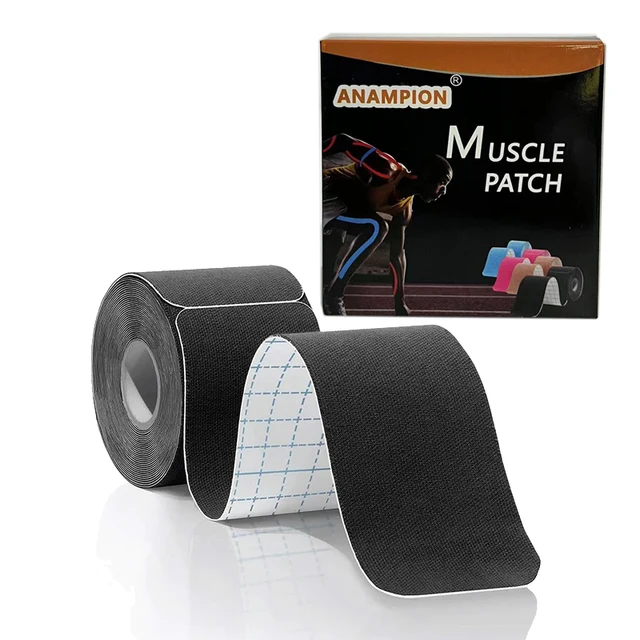 Pre Cut Kinesiology Tape Athletic Sports Waterproof Breathable Latex Free Tape for Ankle Wrists Knees Elastic Sports Tape 2