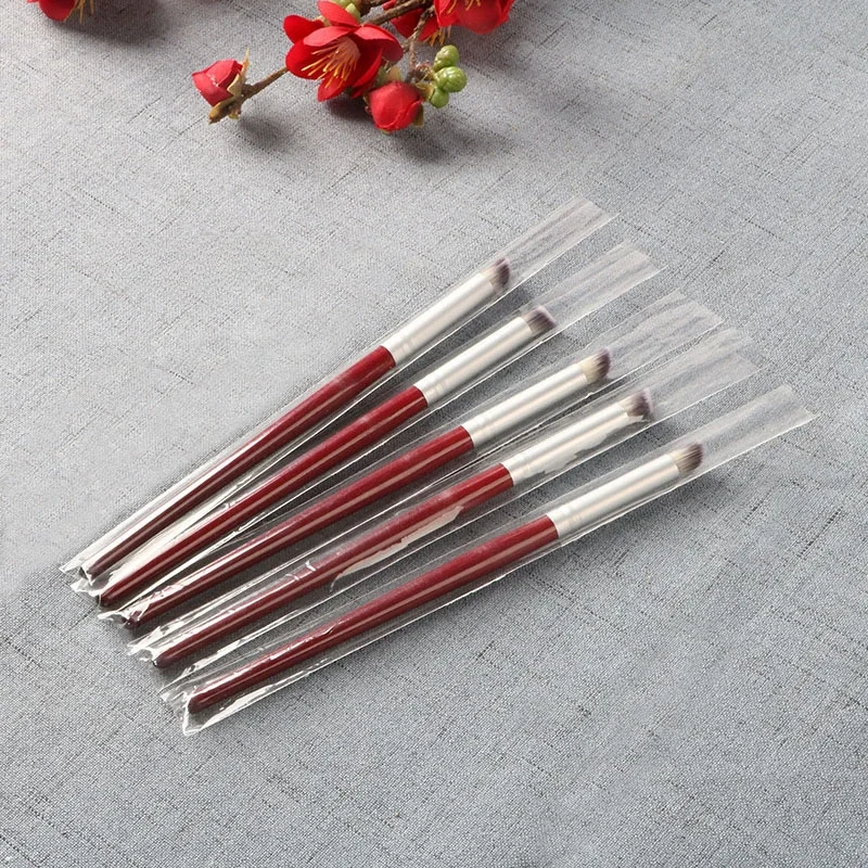 Gradient Smudge Nail Brush Art Brushes for Manicure Uv Gel Polish Draw Paint Wooden Pen Nail Tools Accesoires Set 3