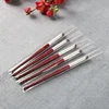 Gradient Smudge Nail Brush Art Brushes for Manicure Uv Gel Polish Draw Paint Wooden Pen Nail Tools Accesoires Set 3