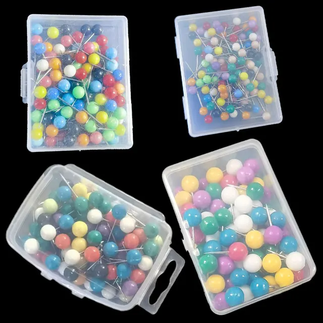 100PCS 4/5/6/10MM Map Tacks Push Pins: A Colorful and Practical Addition to Your Workspace