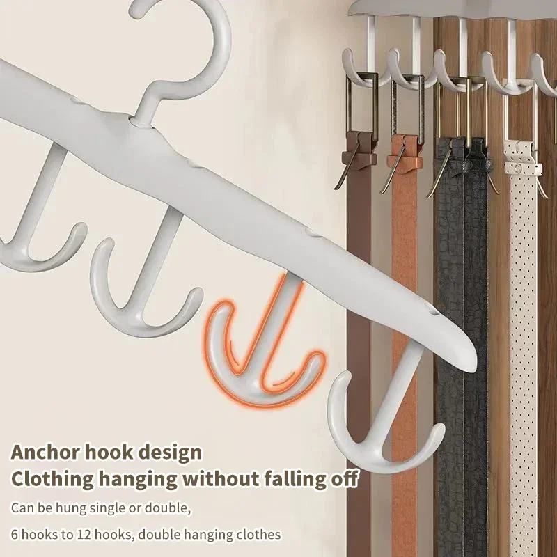360° Rotating Bra Hanger | Multi-Functional Hook Rack | Space-Saving for Camisole/Hat/Belt/Bag/Vest Storage