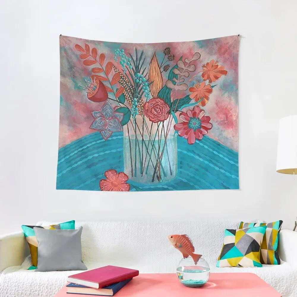 

Gentle Blooms' Tapestry Wall Deco Christmas Decoration Hanging Wall Tapestry