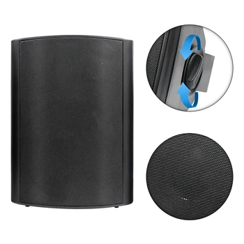 Herdio 2PCS 6.5'' 400W Outdoor Passive Speakers Wired Waterproof With Powerful Bass Wall Mount Speakers For Indoor Patio Covered 5